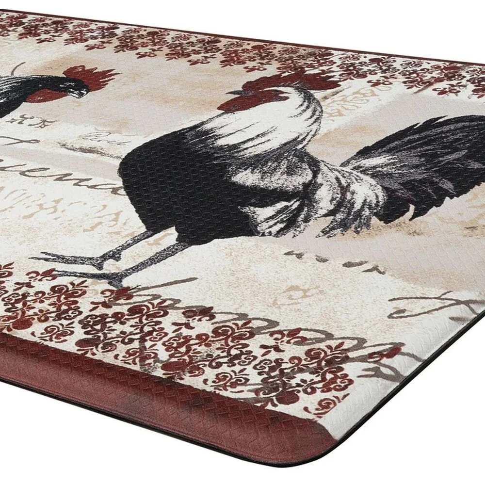 Anti-Fatigue Non Slip Printed PVC Kitchen Floor Mat (18
